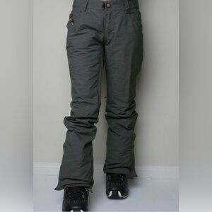 686 Women Crystal Shell Snowboard Pant (S) Charcoal Heather